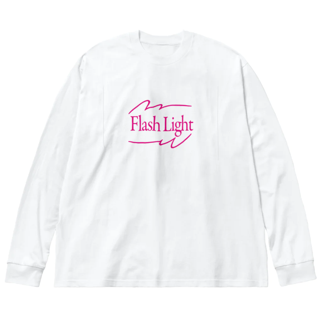 FLASH LIGHT / COFFEE,PLEASEのFLASH LOGO シリーズ ビッグシルエットロングスリーブTシャツ