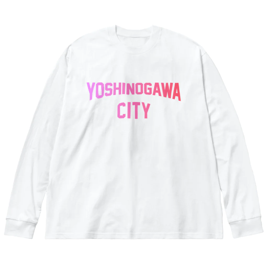 JIMOTOE Wear Local Japanの吉野川市 YOSHINOGAWA CITY Big Long Sleeve T-Shirt