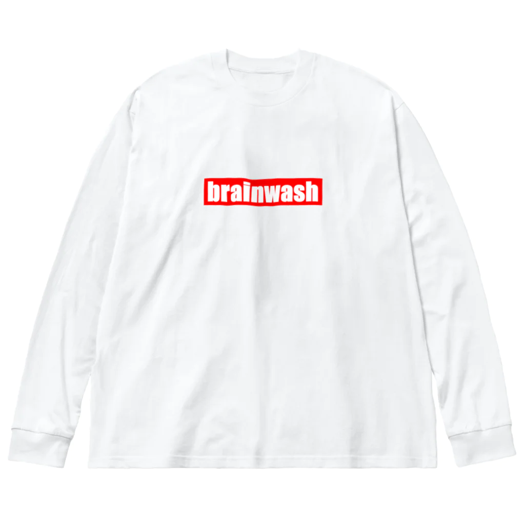 blackCAT-audioのbrainwash（シンプルデザイン） ビッグシルエットロングスリーブTシャツ