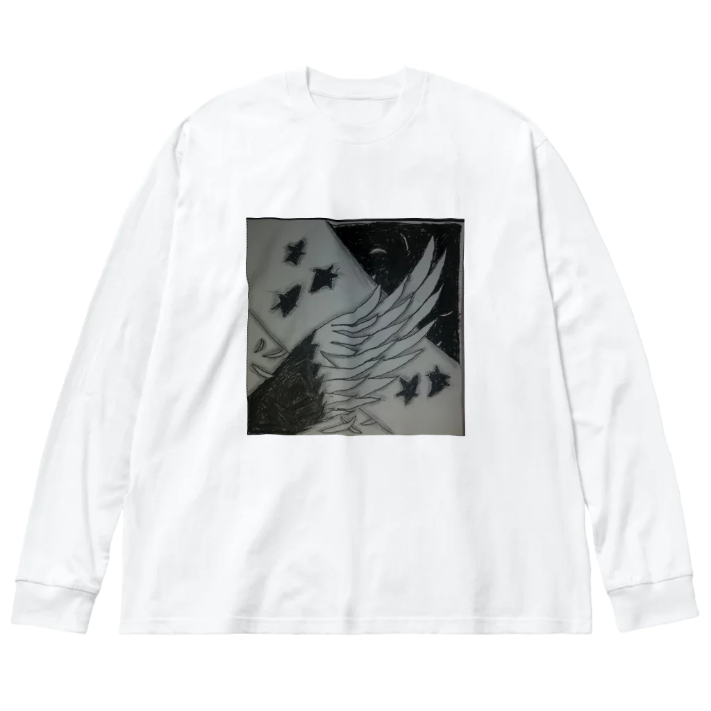 煮干し/Sardinaの堕天〜Fallen angel〜 Big Long Sleeve T-Shirt