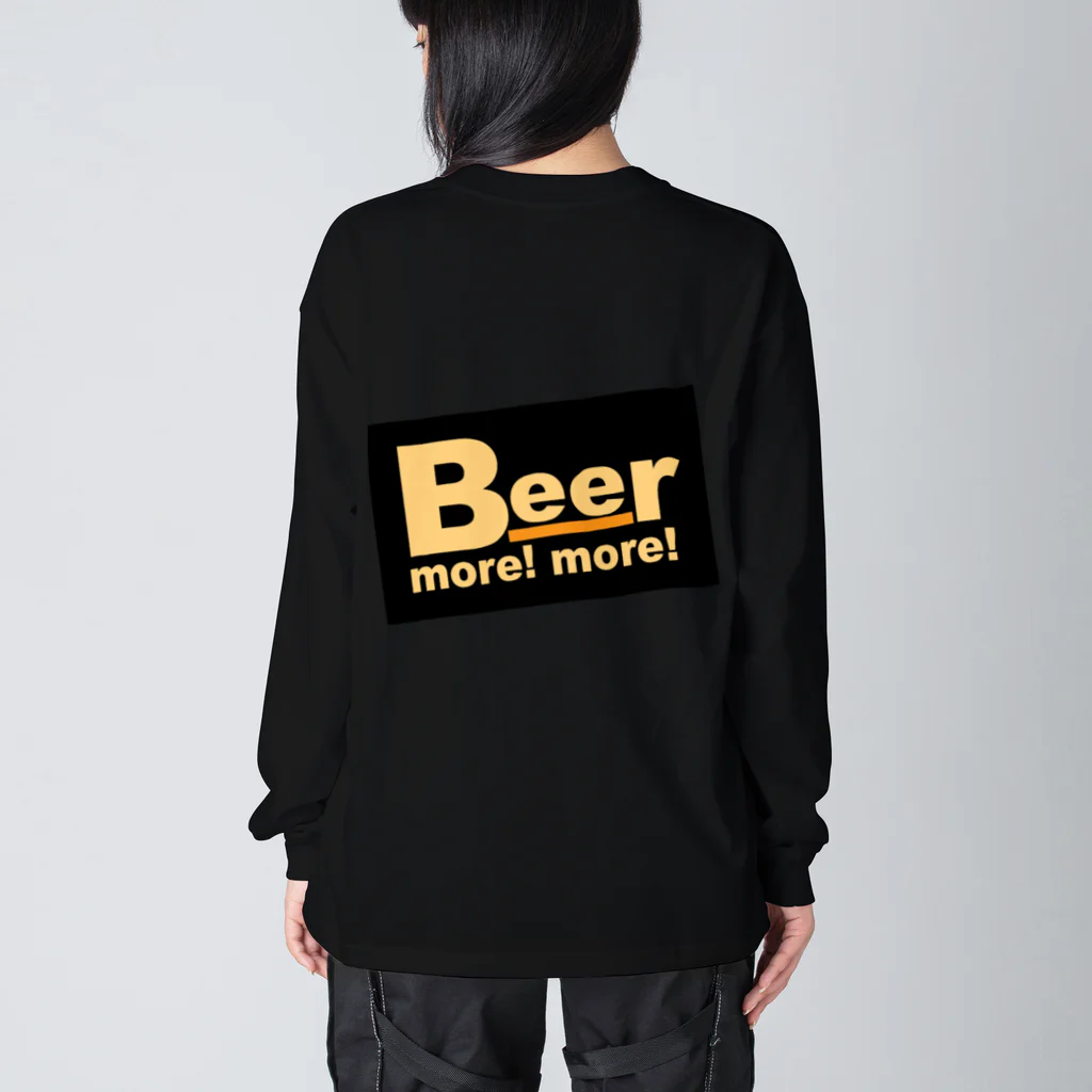 キリン二番搾りのビールモアモアバックプリント Big Long Sleeve T-Shirt