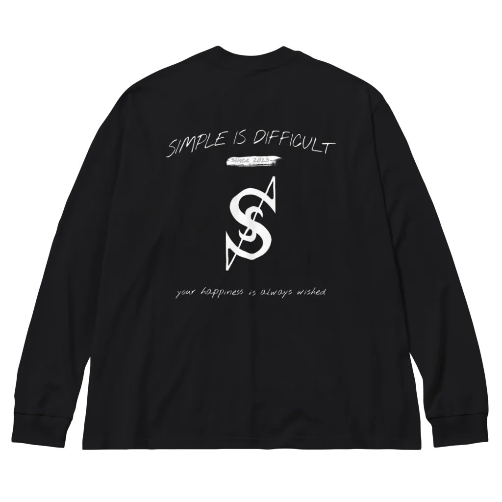 s.i.d.のsimple is difficult since2023 ビッグシルエットロングスリーブTシャツ