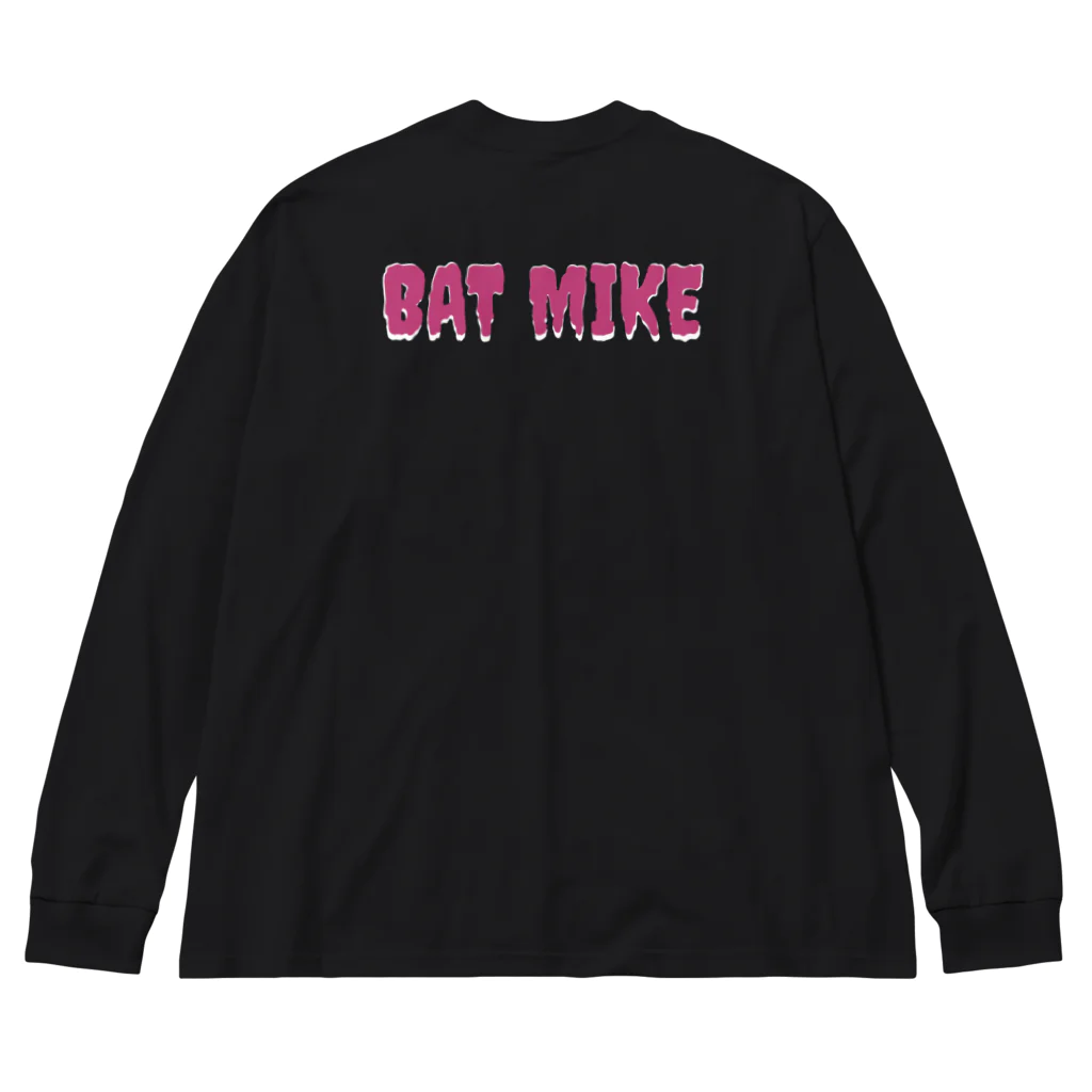 Metime Designs ☆ みぃたいむデザインのBAT MIKE ビッグシルエットロングスリーブTシャツ