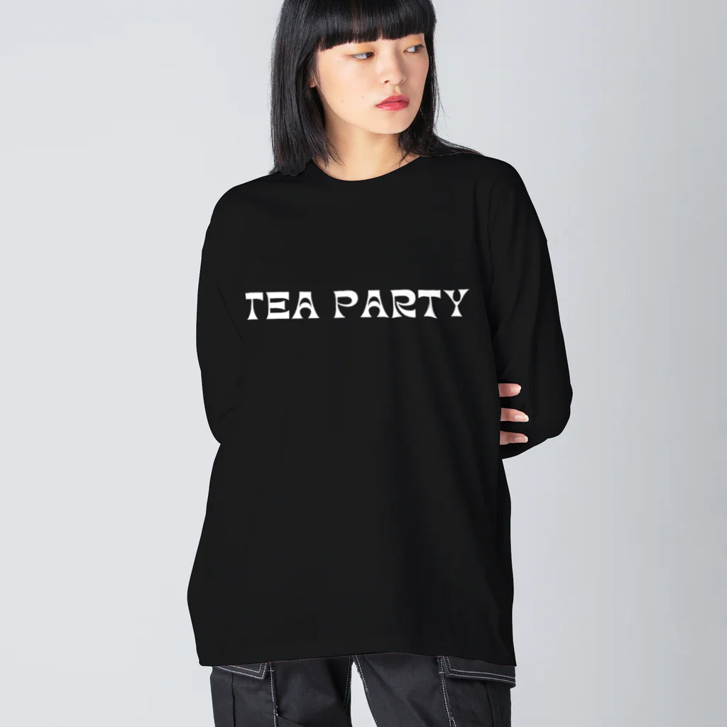 TEA PARTY Dance ShopのTEA PARTY フロントロゴ ビッグシルエットロングスリーブTシャツ Black Big Long Sleeve T-Shirt
