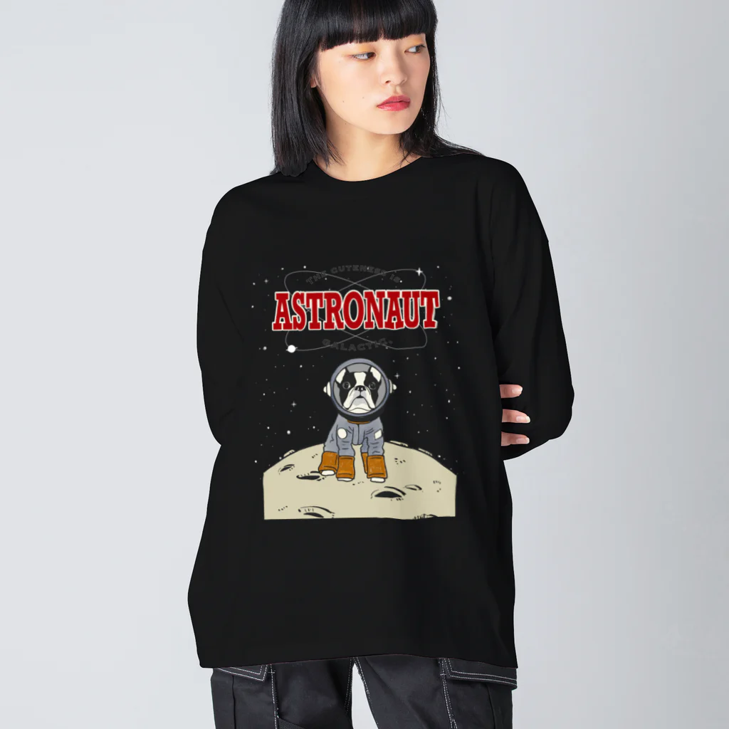 inunootomoのCosmic Dog🚀 Big Long Sleeve T-Shirt