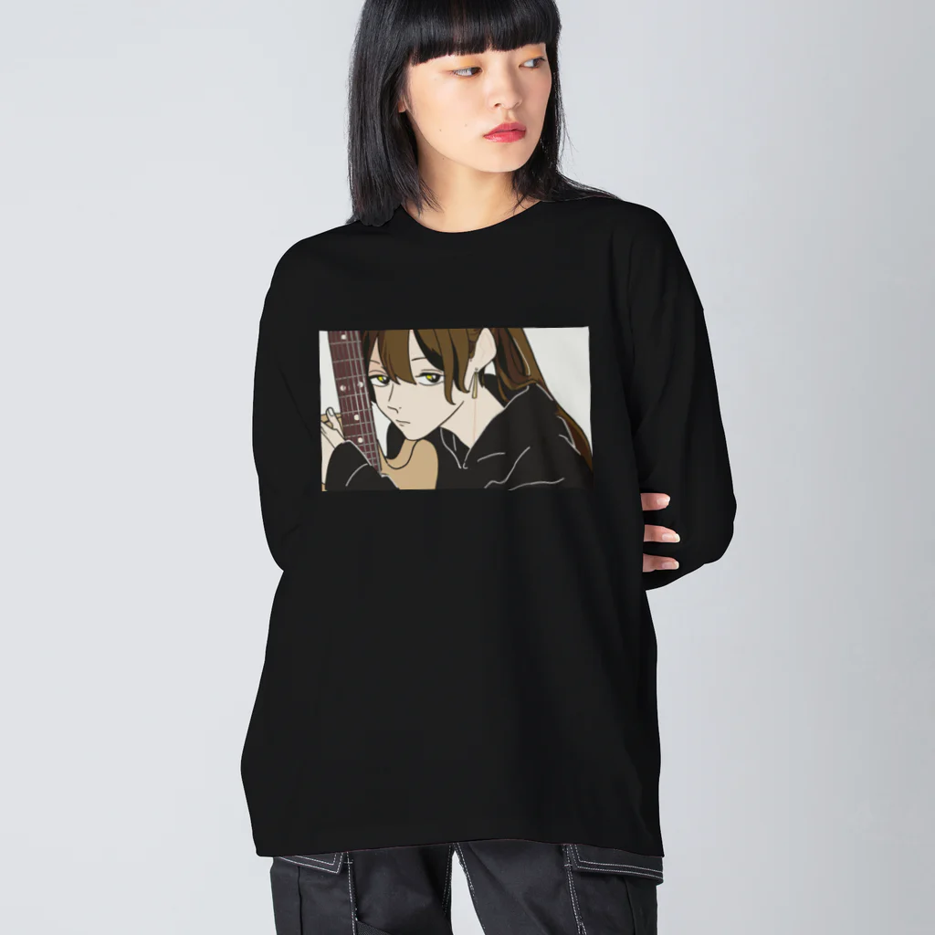 A-manyuのアコギの女の子 Big Long Sleeve T-Shirt