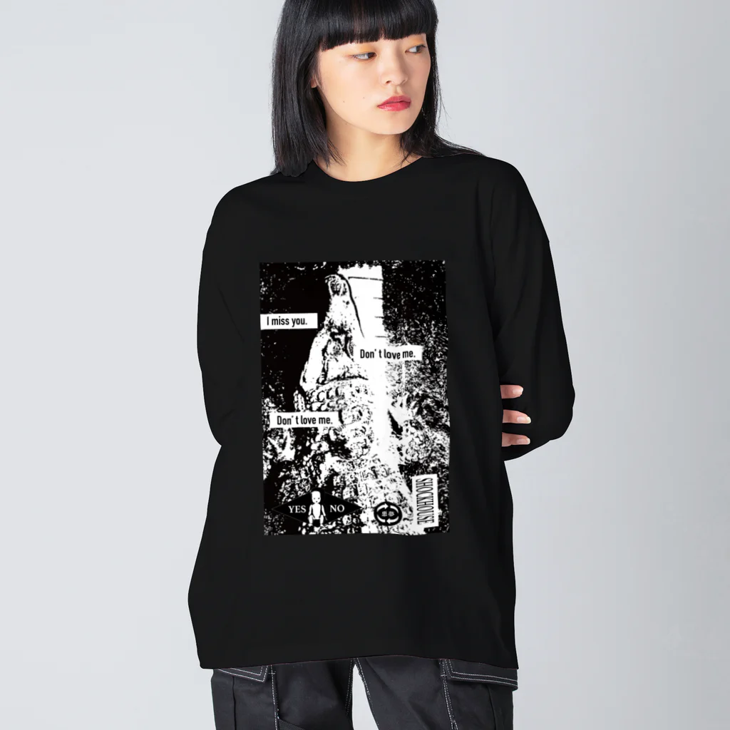 SHOCK HOUSEのDon't love me Big Long Sleeve T-Shirt