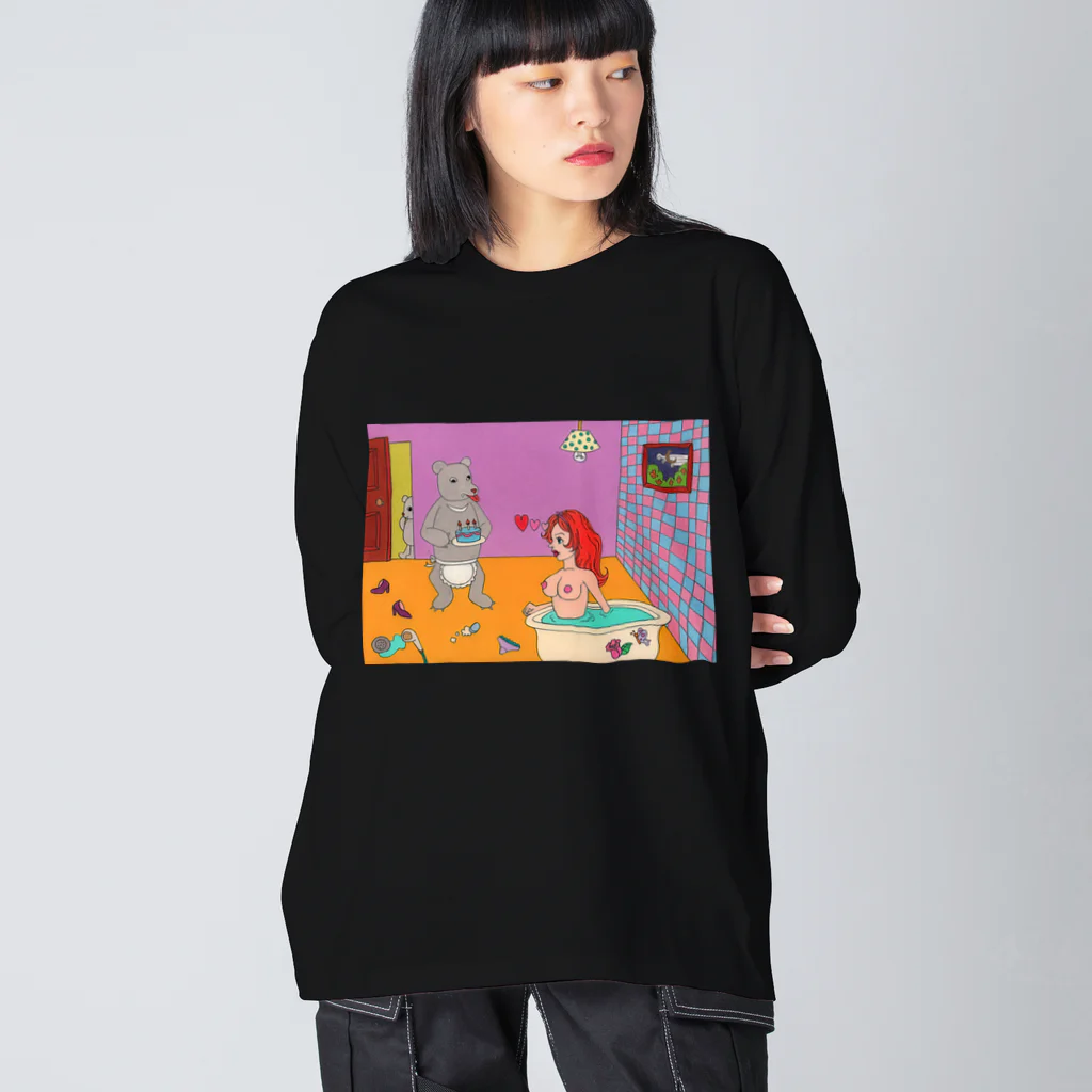 ピンクスキーのお店の愛の生活 Big Long Sleeve T-Shirt