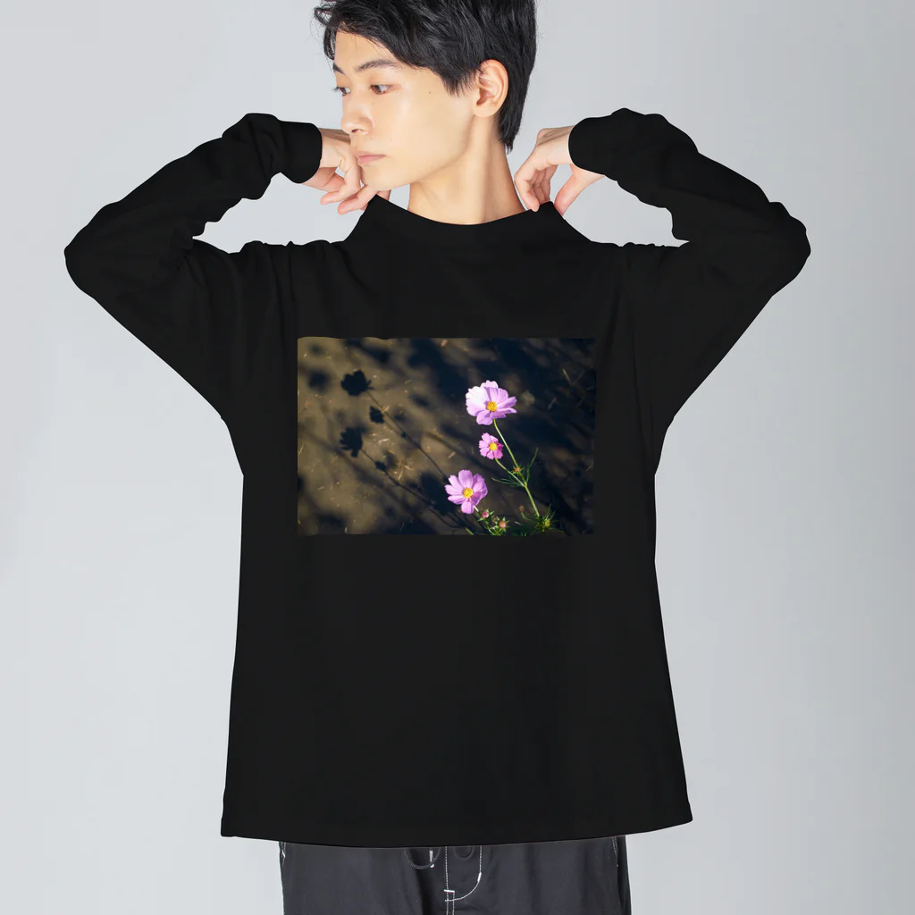 ここれあのコスモスシルエット Big Long Sleeve T-Shirt