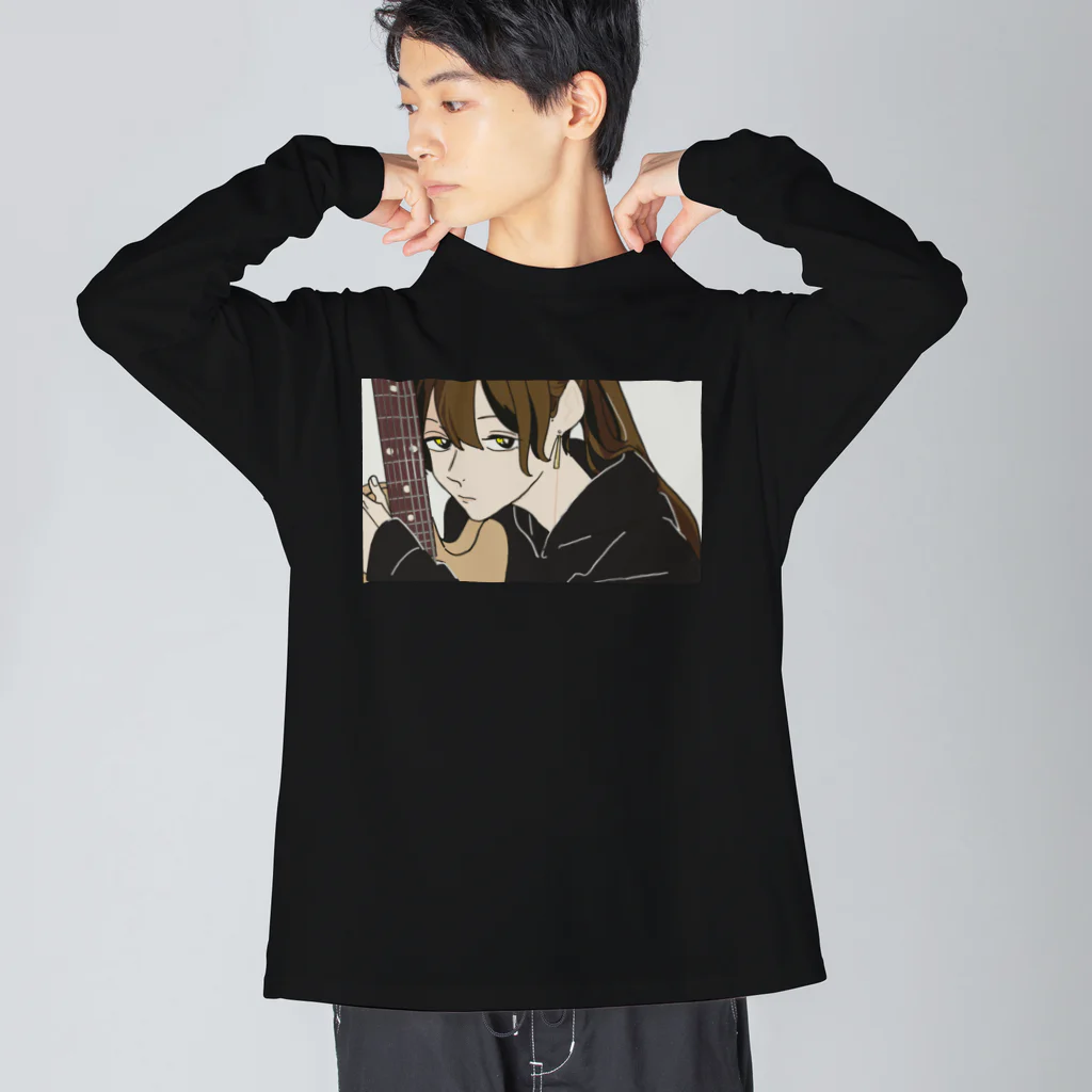 A-manyuのアコギの女の子 Big Long Sleeve T-Shirt