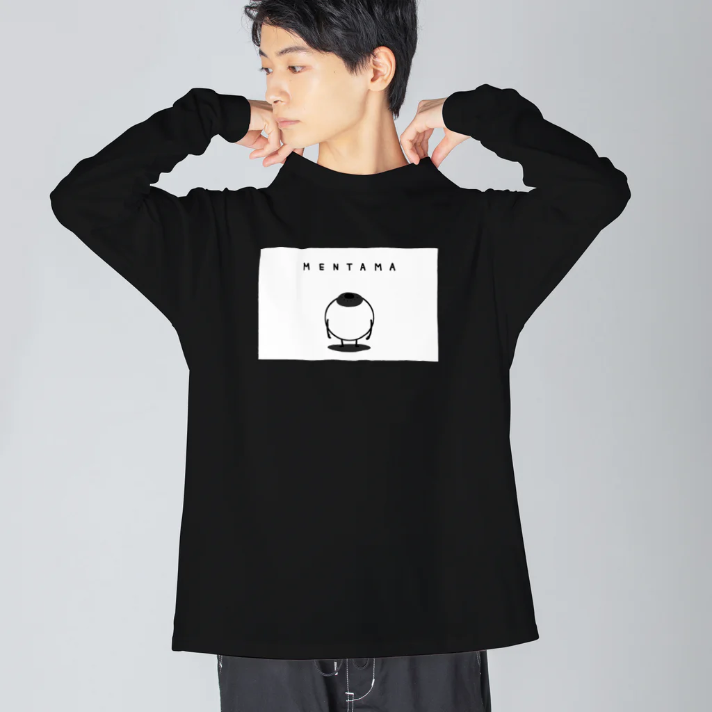 ZASHIKIの目ん玉(くろ) ビッグシルエットロングスリーブTシャツ