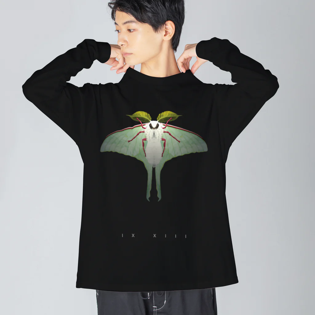 913WORKS WEB SHOP SUZURIのオナガミズアオの両面ロングスリーブ Big Long Sleeve T-Shirt