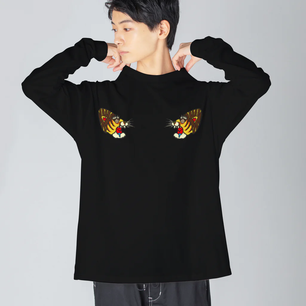 SAUNA ZOMBIESのSAUNA ZOMBIES-Giddy Tiger LONG SLEEVE T- 루즈핏 롱 슬리브 티셔츠