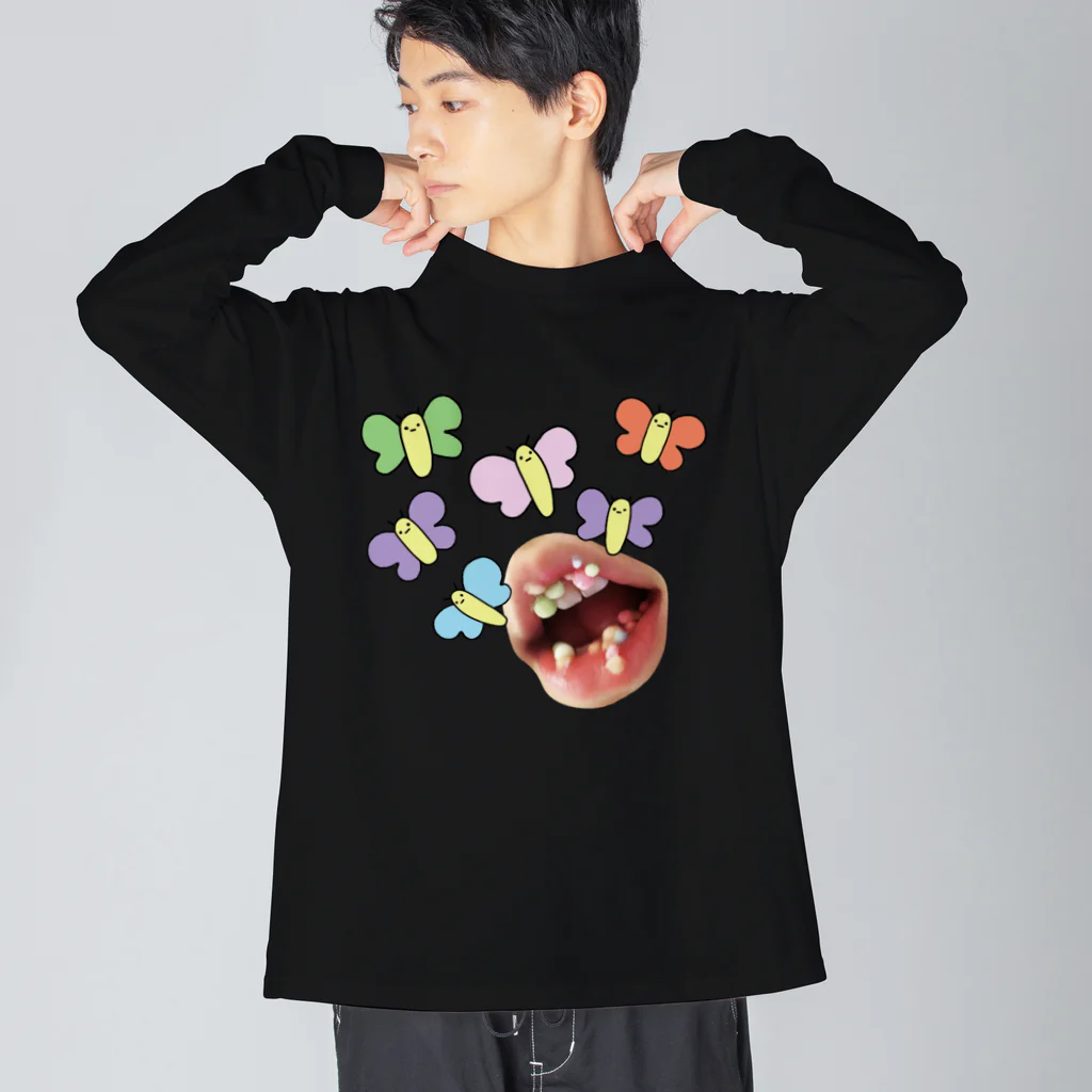 ハナイロの花唇てふてふ ビッグシルエットロングスリーブTシャツ