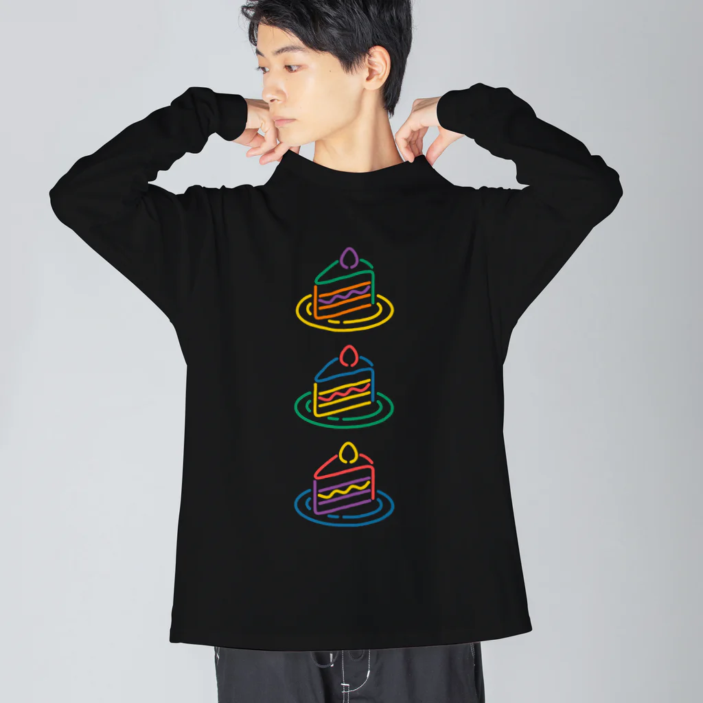 いちごちゃんのPiece of Cake 루즈핏 롱 슬리브 티셔츠