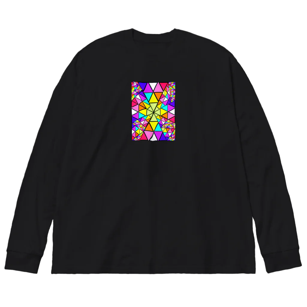 みにゃ次郎のステンドグラス Big Long Sleeve T-Shirt