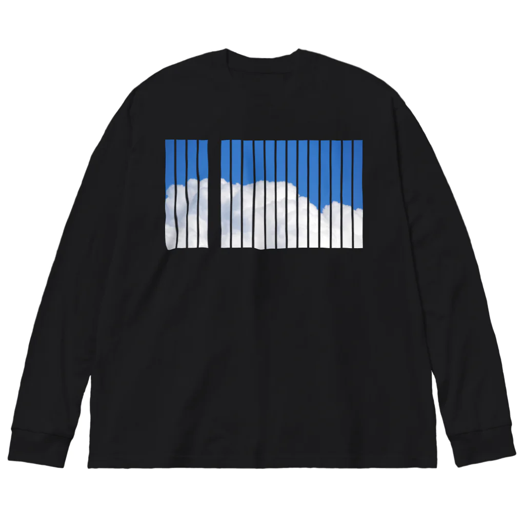 のゆきのしゃしーんのシマシマ雲雲 Big Long Sleeve T-Shirt