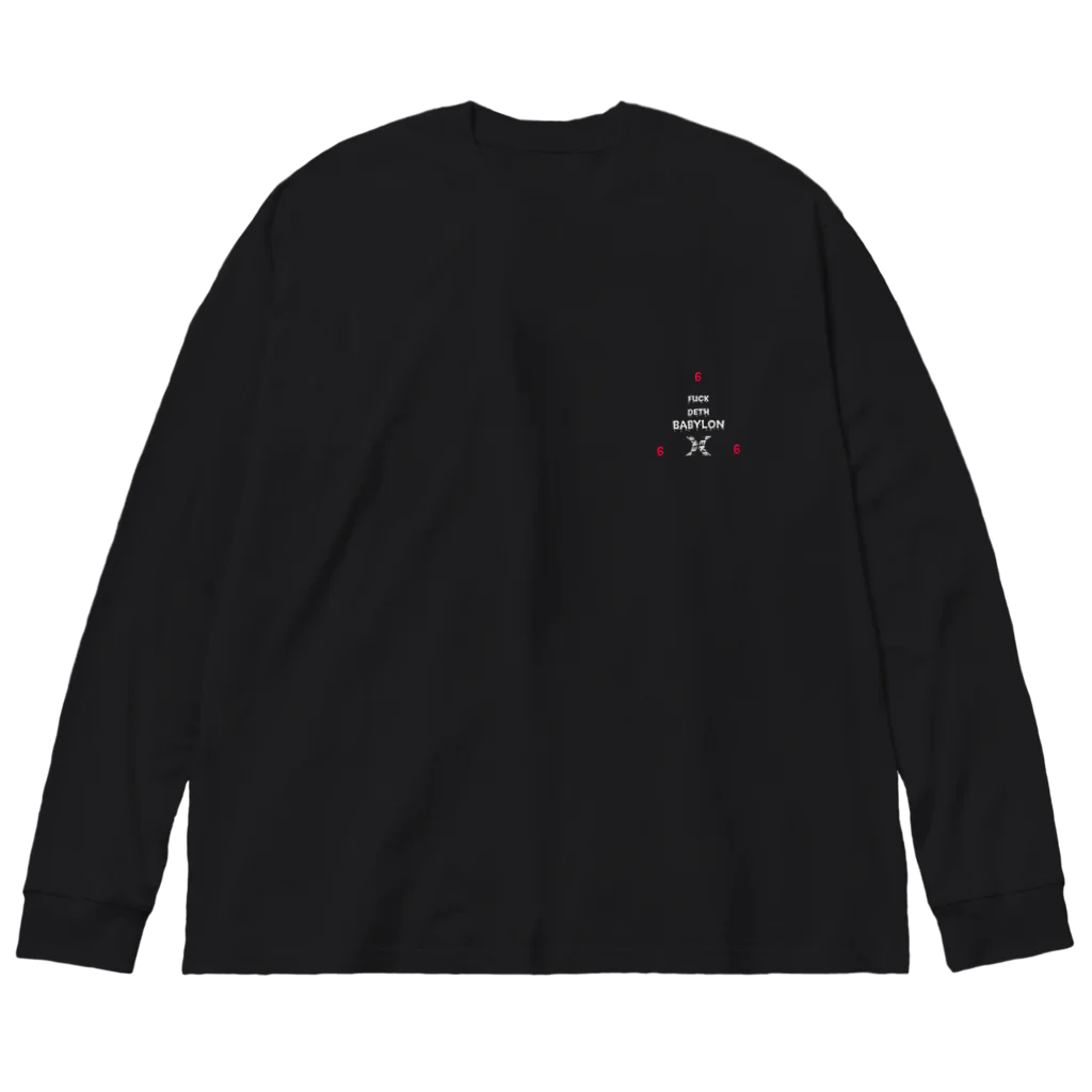 ペケティーのfuck deth babylon Big Long Sleeve T-Shirt