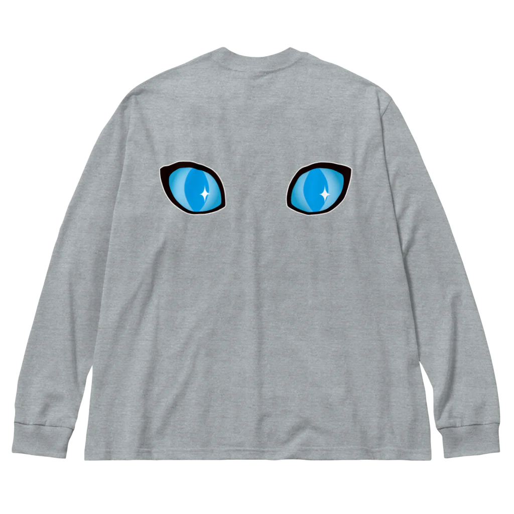 tomokomiyagamiの背中に目あり_猫目 Big Long Sleeve T-Shirt