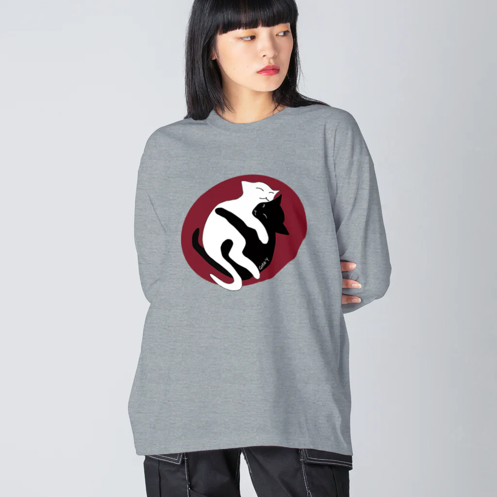 ゴータ・ワイの白黒猫ちゃん Big Long Sleeve T-Shirt