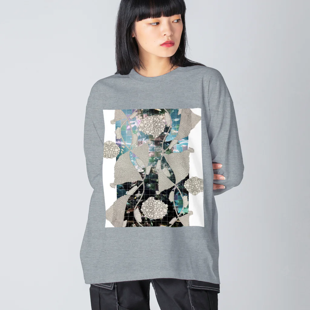 オミナエシの魚とパール Big Long Sleeve T-Shirt