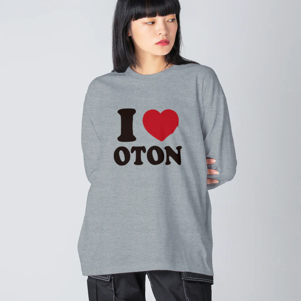 キッズモード某のI love おとん ビッグシルエットロングスリーブTシャツ