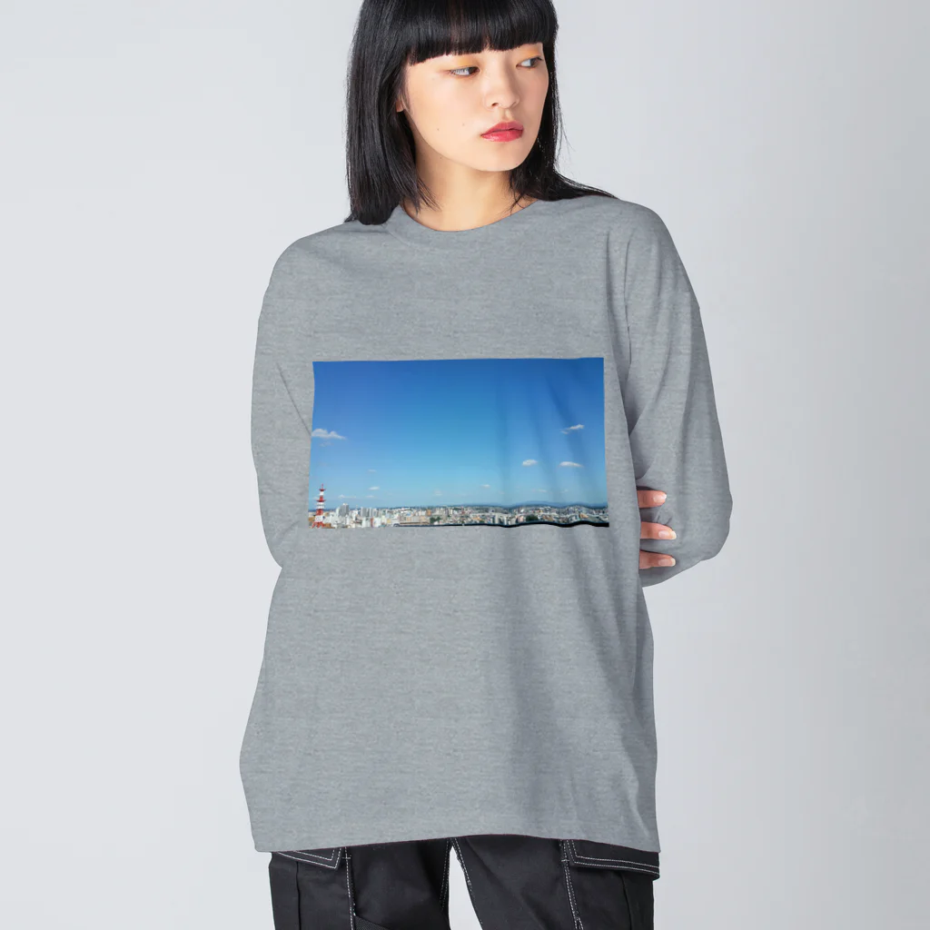 木ノ下商店の宇都宮の空 Big Long Sleeve T-Shirt