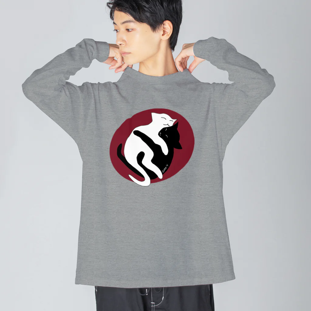 ゴータ・ワイの白黒猫ちゃん Big Long Sleeve T-Shirt