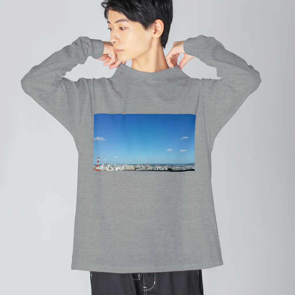 木ノ下商店の宇都宮の空 Big Long Sleeve T-Shirt