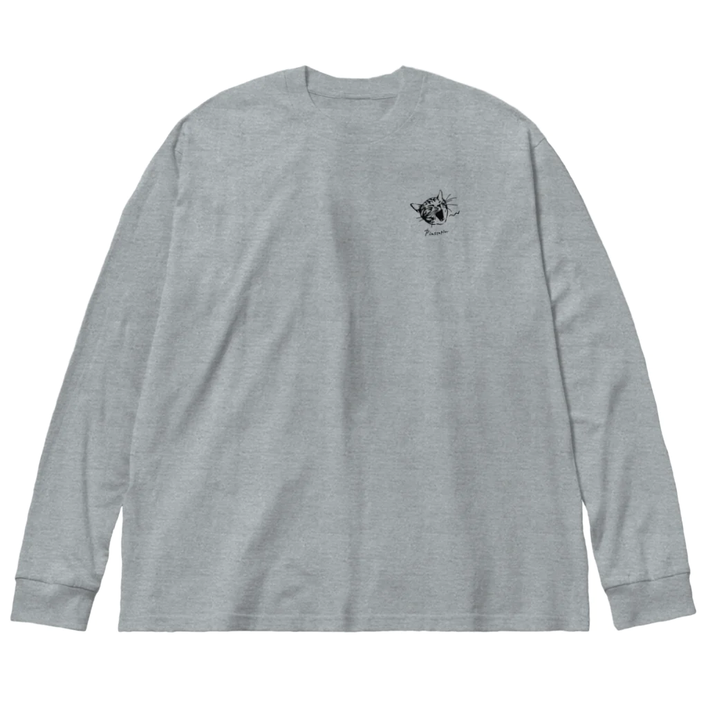 PinstapinのPisntapin あくび Big Long Sleeve T-Shirt