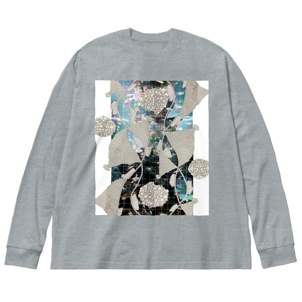 オミナエシの魚とパール Big Long Sleeve T-Shirt