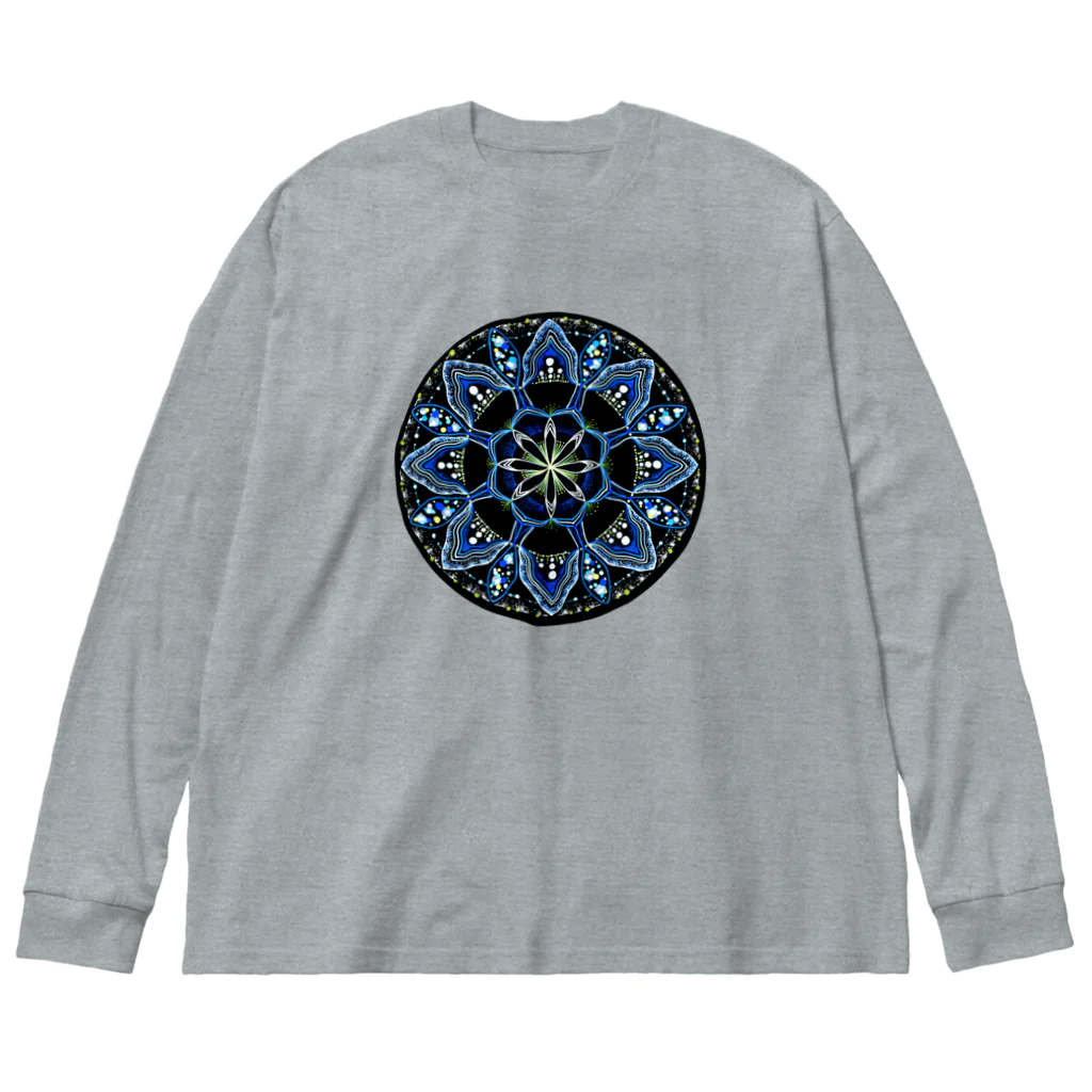 始季彩＠suzuriの薄氷−丸ver. Big Long Sleeve T-Shirt