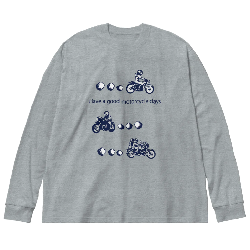 キッズモード某のモーターサイクル日記(NB) ビッグシルエットロングスリーブTシャツ