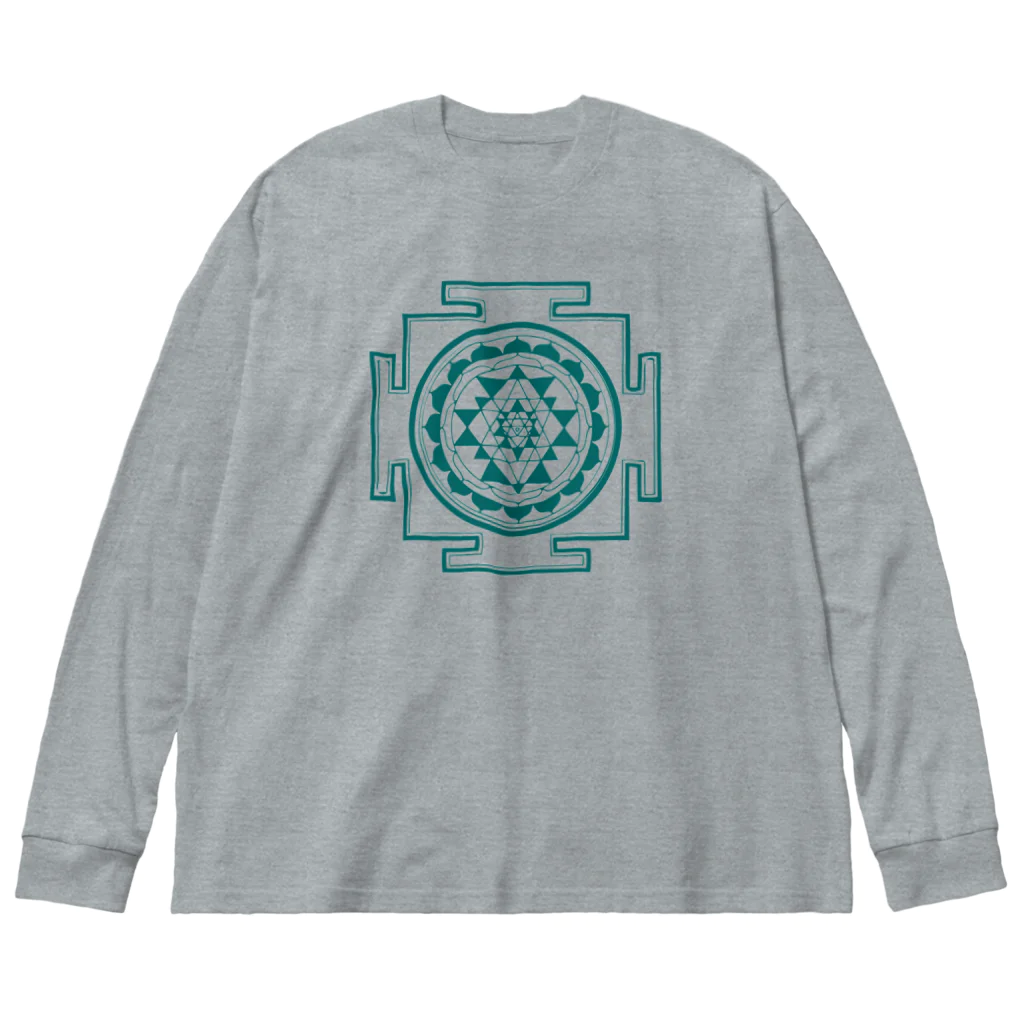 369 Ancient Designsの曼陀羅シリーズ#1 Big Long Sleeve T-Shirt