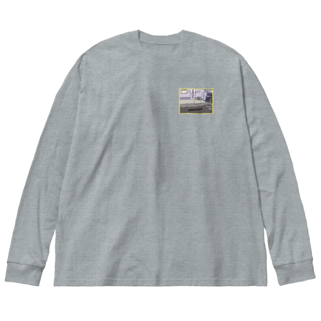 佐々木製作 スズリ工場の黄色い夜 Big Long Sleeve T-Shirt