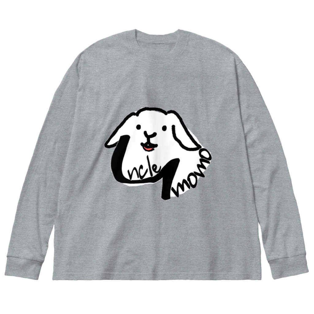 uncle momoの【uncle momo】ロゴ Big Long Sleeve T-Shirt