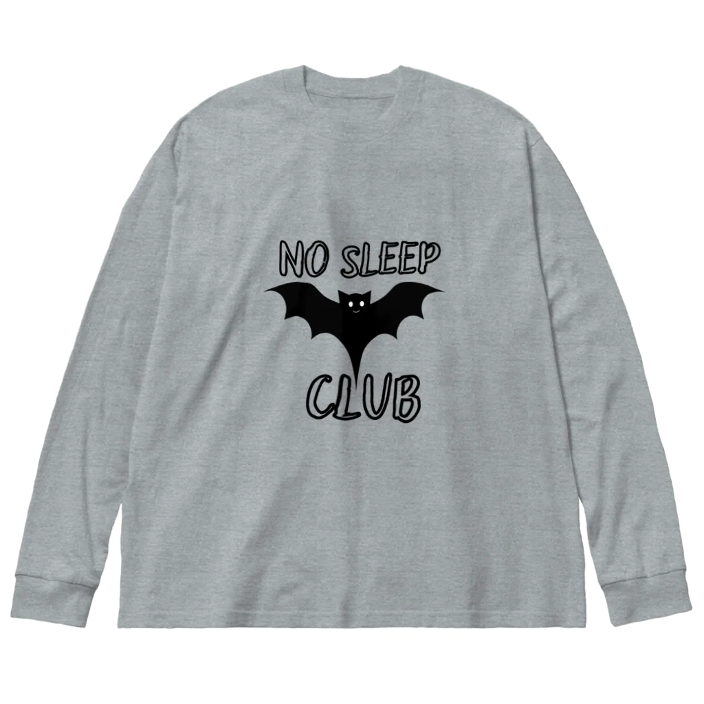 Vibin Designsのおもしろコウモリ寝ない Big Long Sleeve T-Shirt