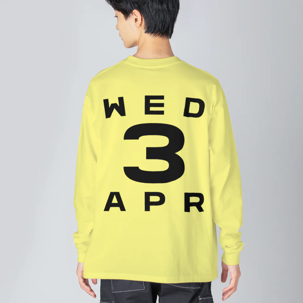 XlebreknitのWednesday, 3rd April Big Long Sleeve T-Shirt