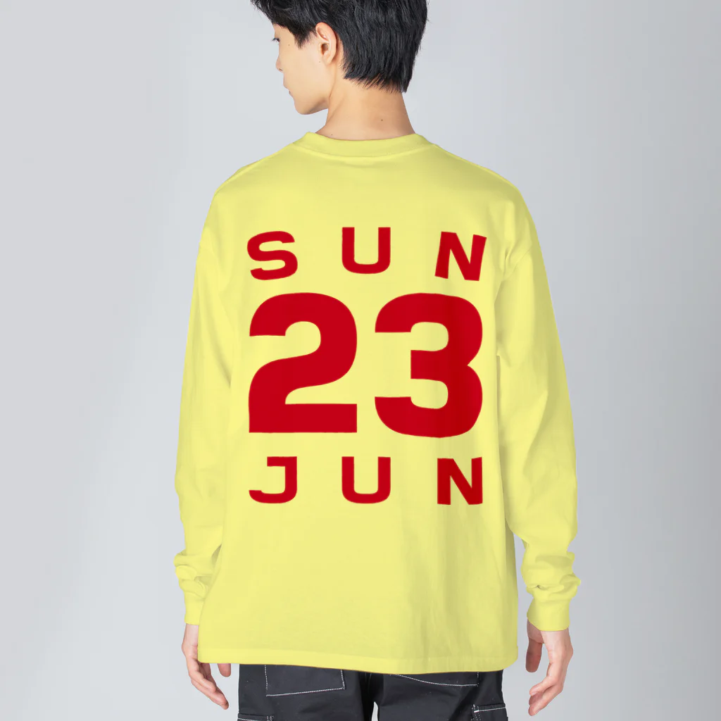 XlebreknitのSunday, 23rd June Big Long Sleeve T-Shirt