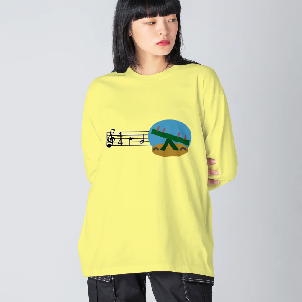 CHOSANAのシーソー♪ ビッグシルエットロングスリーブTシャツ