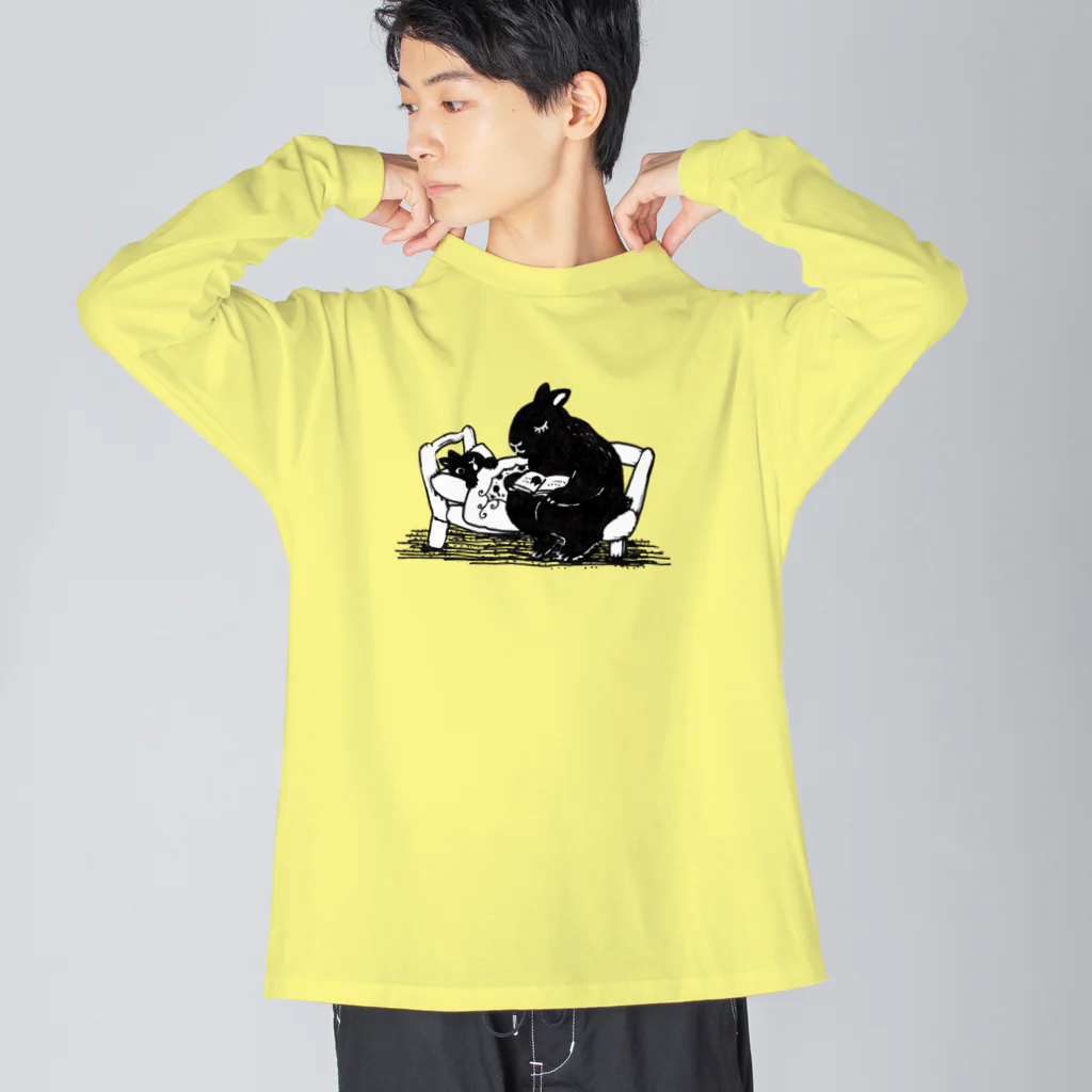 nonaの森の兎と里の猫 Big Long Sleeve T-Shirt