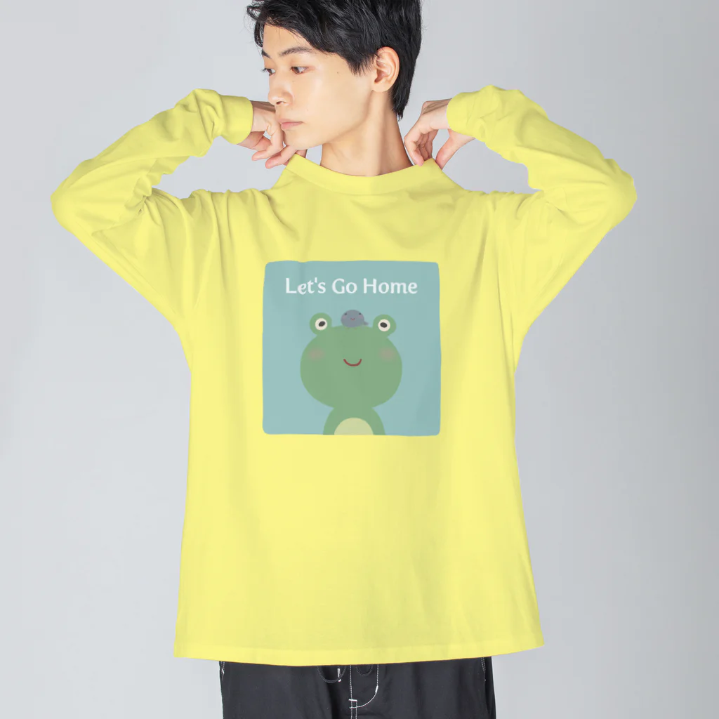 【SALE】Tシャツ★1,000円引きセール開催中！！！kg_shopのLet's Go Home ビッグシルエットロングスリーブTシャツ