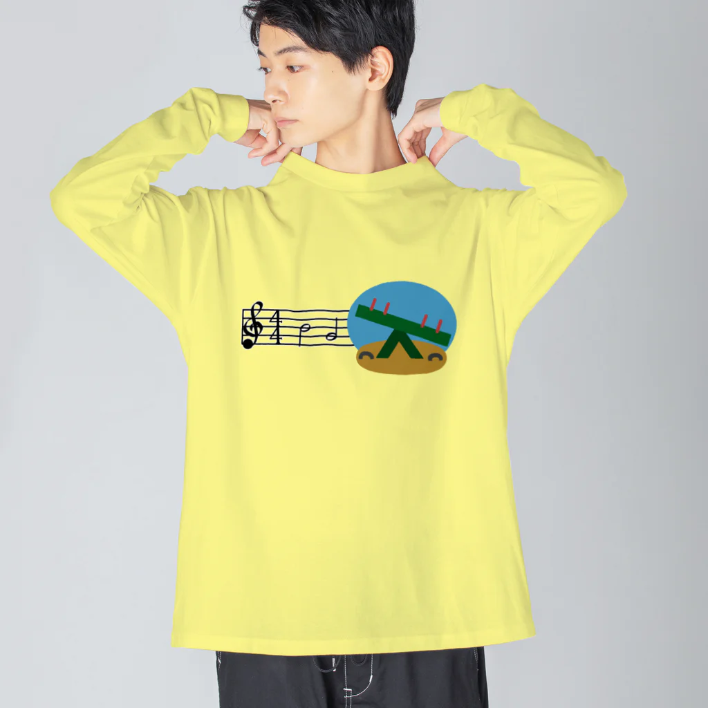 CHOSANAのシーソー♪ ビッグシルエットロングスリーブTシャツ