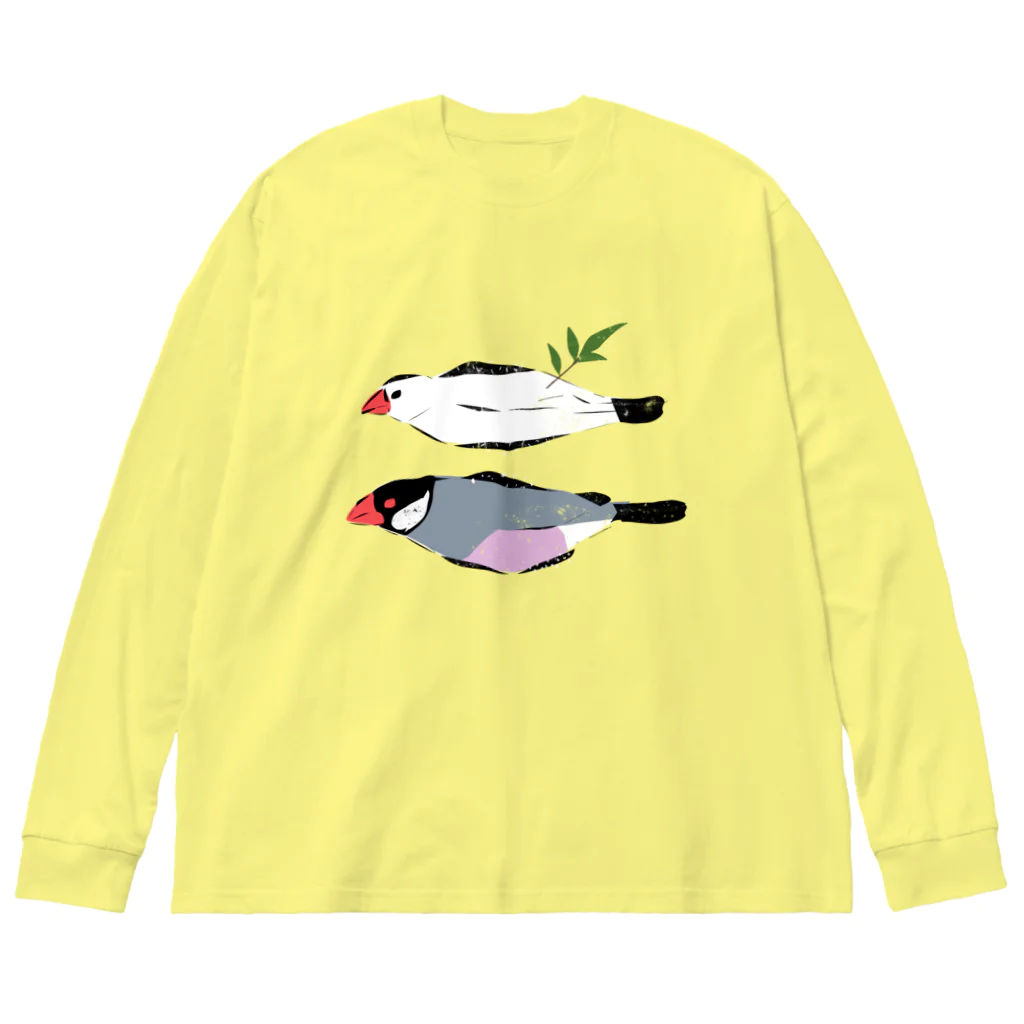 EASEのひもの文鳥 Big Long Sleeve T-Shirt