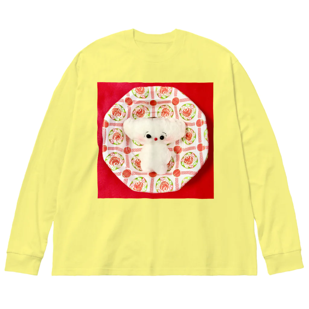 🌈キクチンのおみせやさん🌈の中華どんぶりにいるぎょーざわくん Big Long Sleeve T-Shirt