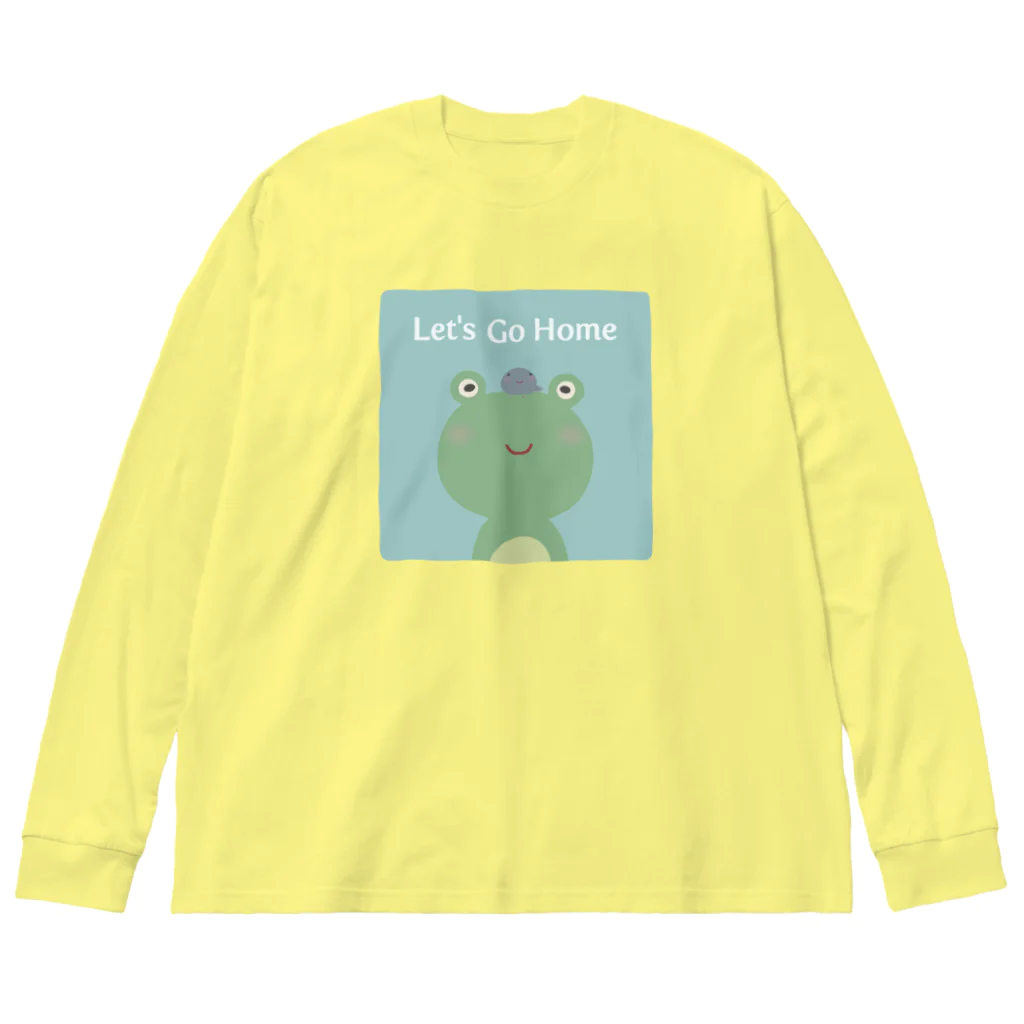【SALE】Tシャツ★1,000円引きセール開催中！！！kg_shopのLet's Go Home ビッグシルエットロングスリーブTシャツ