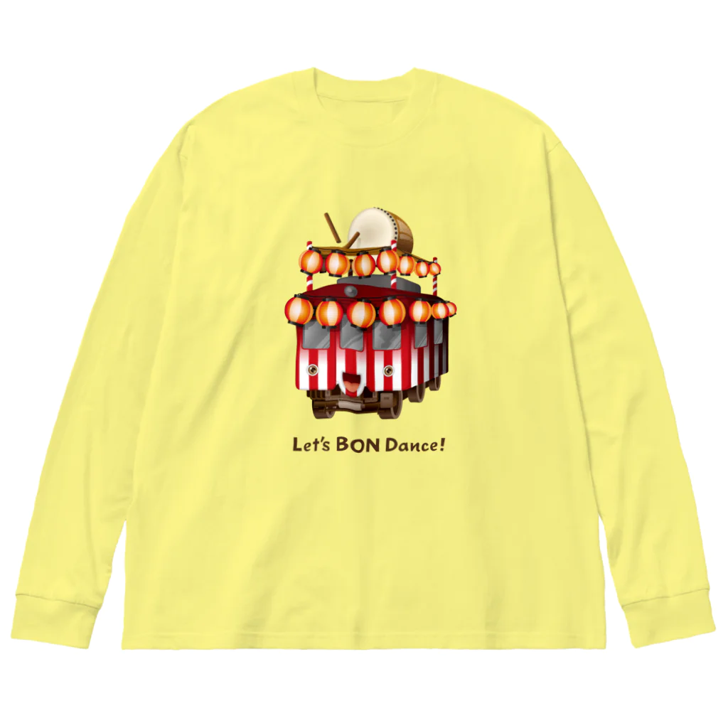 Train Kids! SOUVENIR SHOPの盆踊り電車 Big Long Sleeve T-Shirt