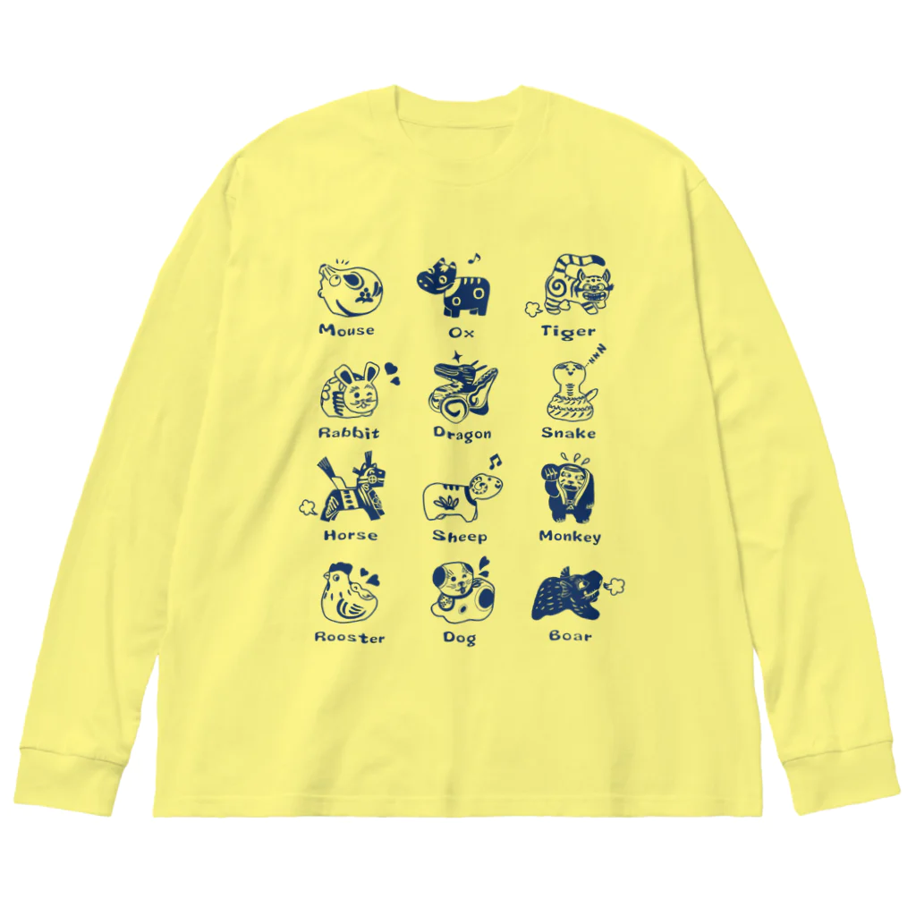 SU-KUのThe Zodiac of Fukushima Big Long Sleeve T-Shirt