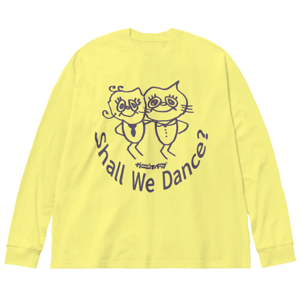 カニホイップのShall We Dance？ ビッグシルエットロングスリーブTシャツ