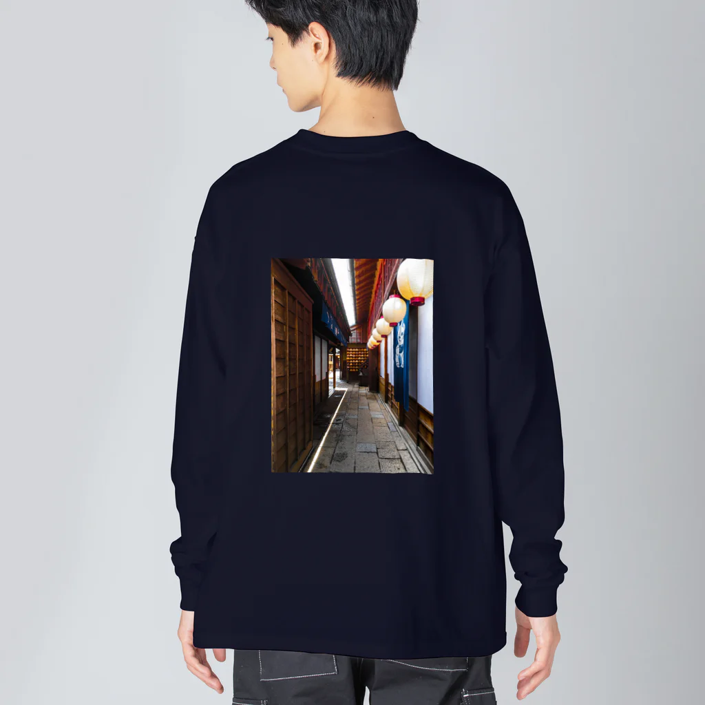 後　Nochiのロジウラ Big Long Sleeve T-Shirt